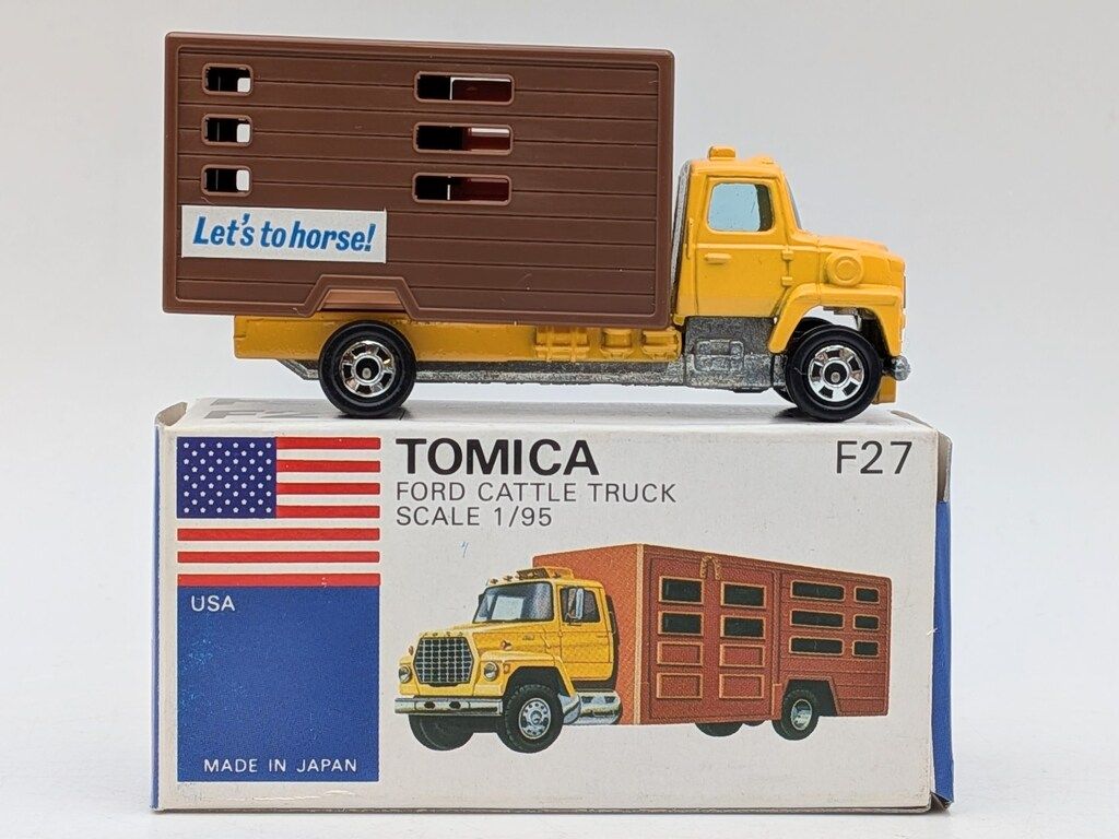 トミー トミカ/青箱日本製 フォード キャトル トラック キャビン山吹