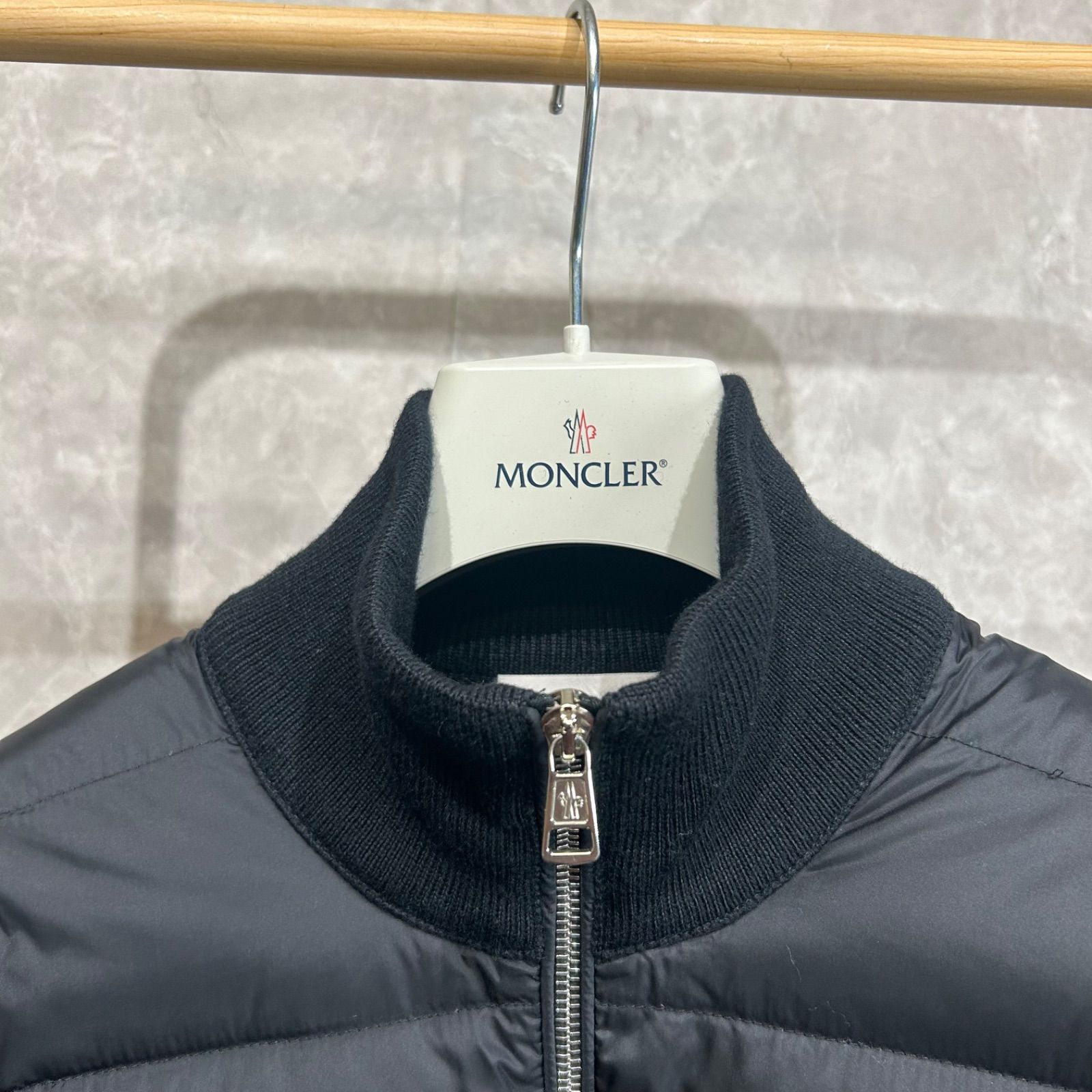 美品】 MONCLER モンクレールハイブリッドダウンジャケット黒S - メルカリ