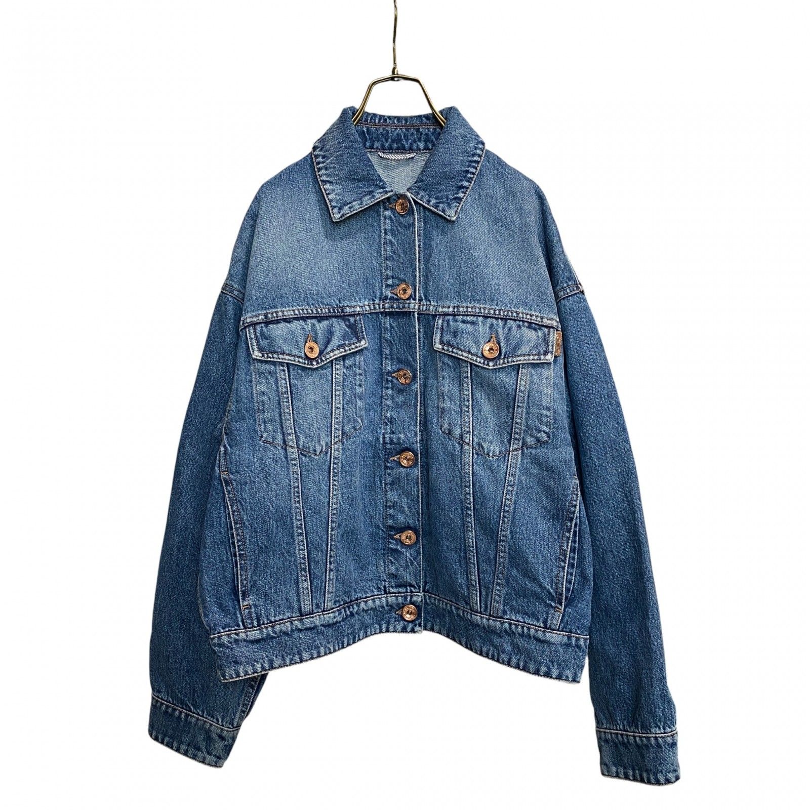 【美品】BRUNELLO CUCINELLI デニムジャケット ブルー 54 美品】BRUNELLO CUCINELLI デニムジャケット ブルー 54 M BRUNELLO