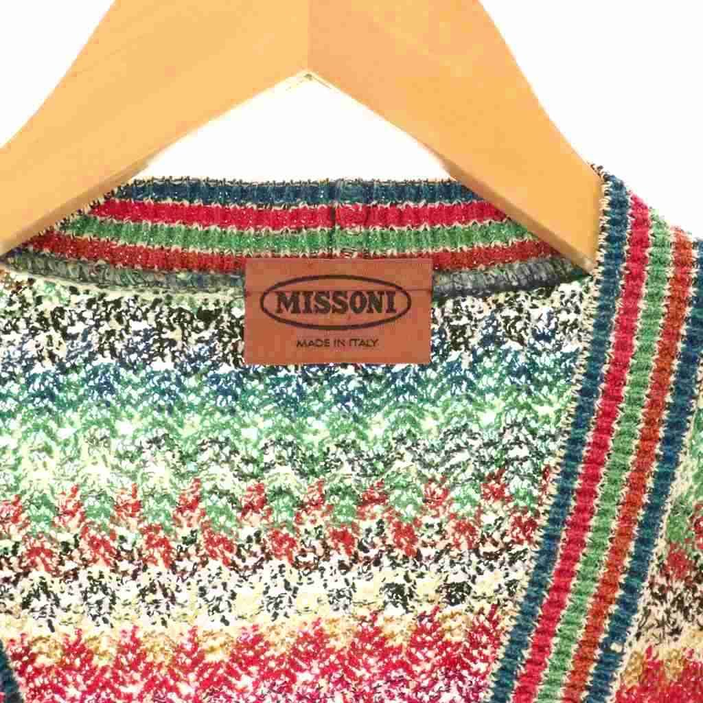 ミッソーニ MISSONI ニットベスト 52 マルチカラー /DO □OS - メルカリ