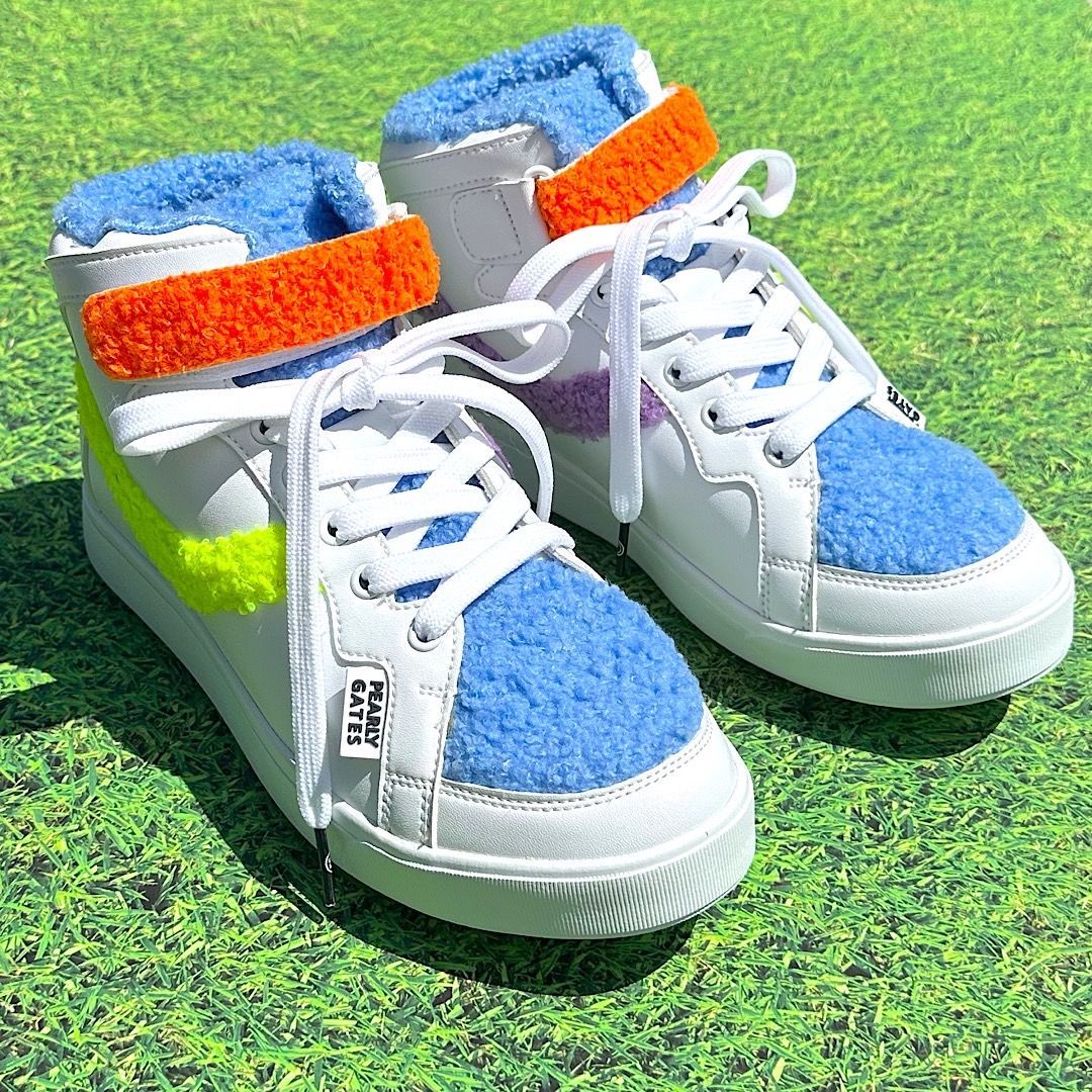 535☆パーリーゲイツ 定価41,800円 メンズ ゴルフシューズ ミドル