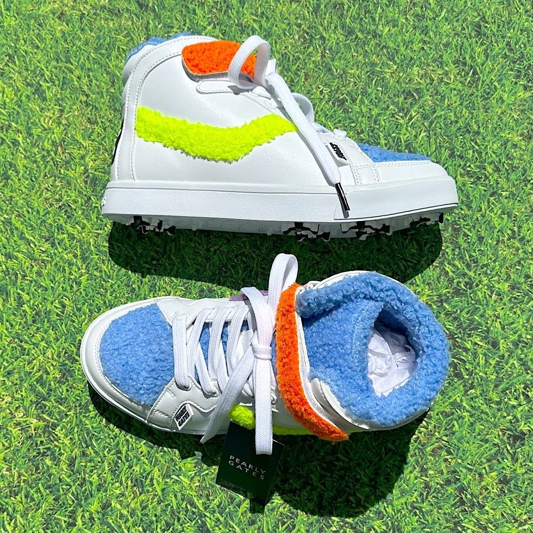 535☆パーリーゲイツ 定価41,800円 メンズ ゴルフシューズ ミドル