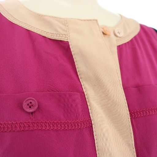 トリーバーチ TORY BURCH ワンピース シルク ノースリーブ ひざ丈 0 紺