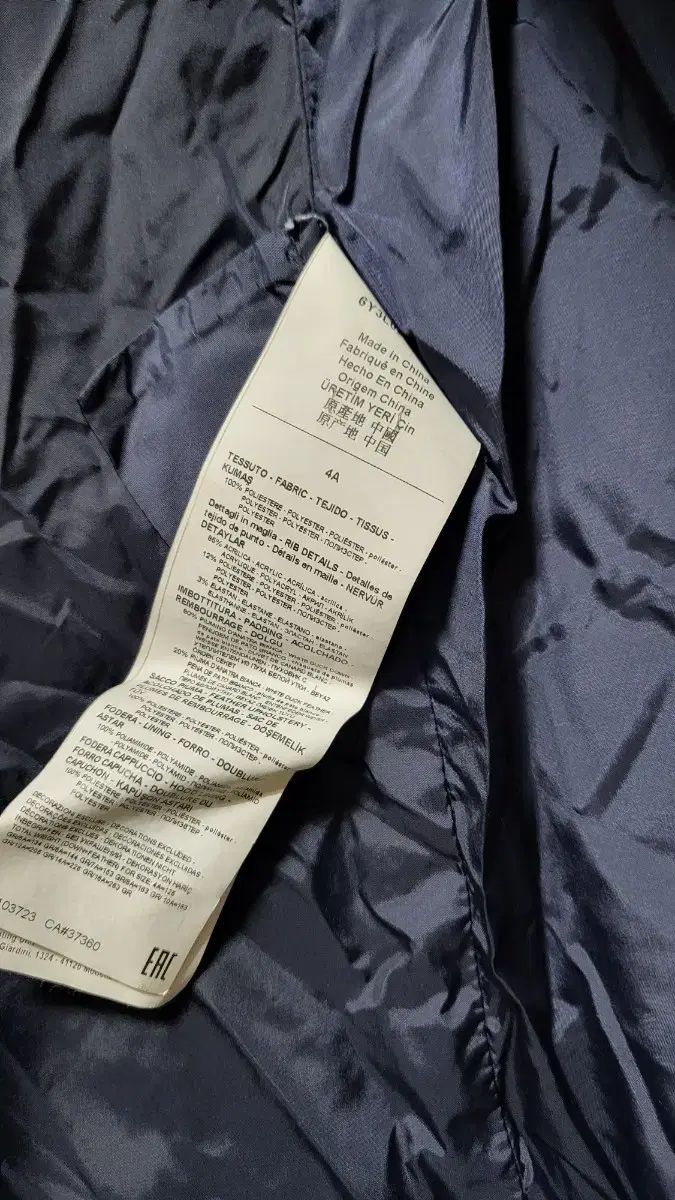 オンライン ARMANI アルマーニ ジュニア 女の子 ロング丈ダウン