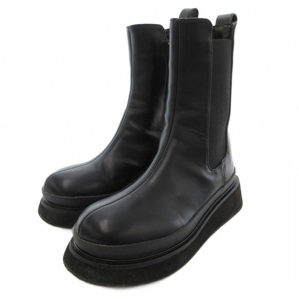 マウジー MOUSSY SIDE GORE RUBBER サイドゴアブーツ ジップアップ S