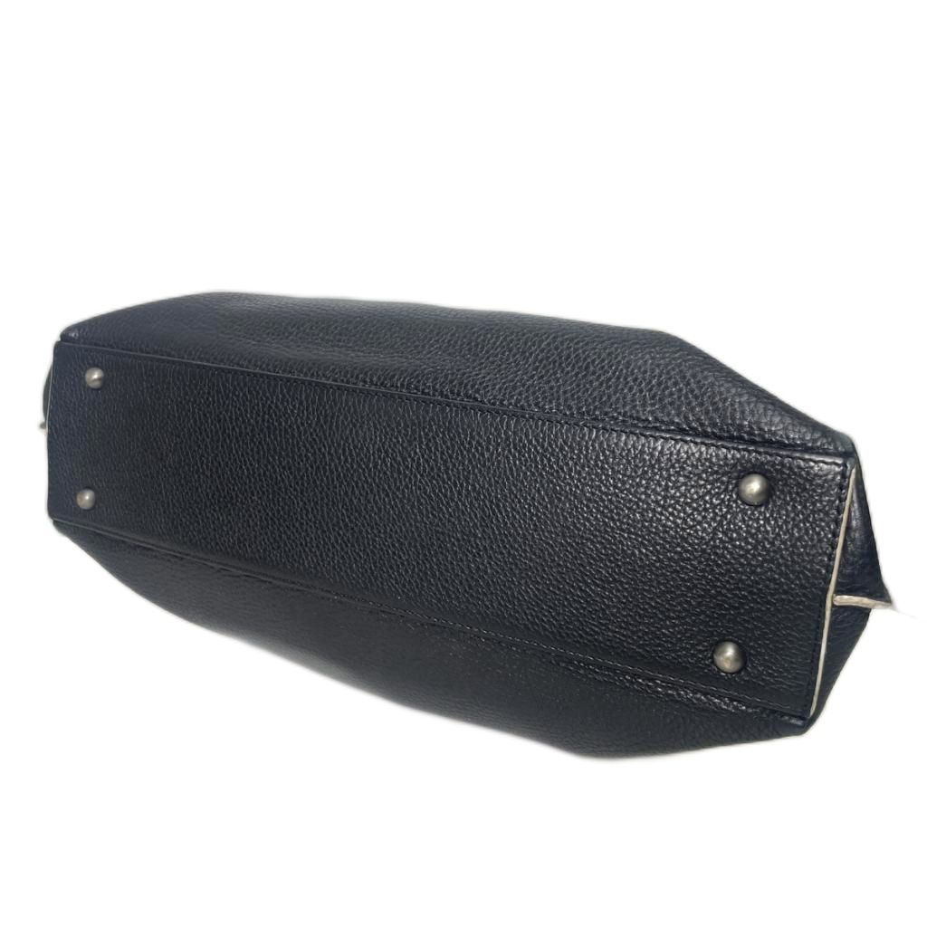 アクリス AKRIS アイトートバッグ ショルダーバッグ レザー 黒