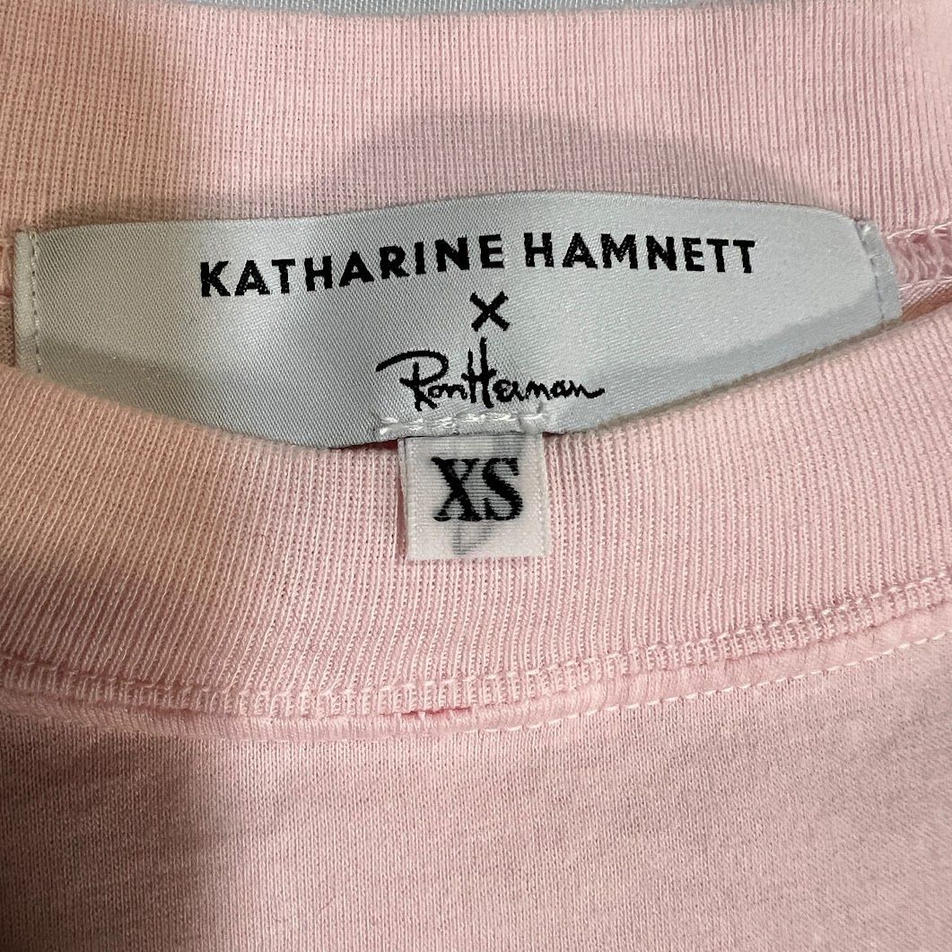 【美品】KATHARINE HAMNETT ロンハーマン別注 LOVE ピンク C404 KATHARINE HAMNETT × Ron Herman キャサリン ハムネット ロン