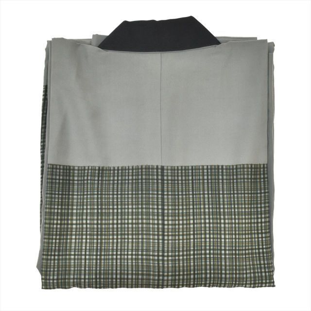 中古】 大島紬 正絹 身丈144.5cm L 裄68cm 着物 羽織 セット