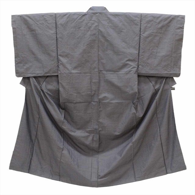 中古】 大島紬 正絹 身丈144.5cm L 裄68cm 着物 羽織 セット