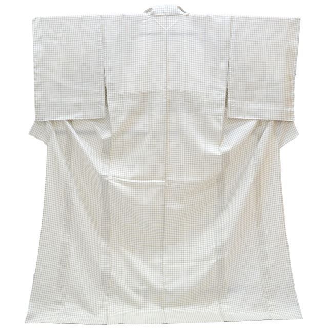 正絹　袷　大島紬　美品 大島紬 袷 正絹 華紋散らし 黒・白・赤 身丈164.5裄66.5