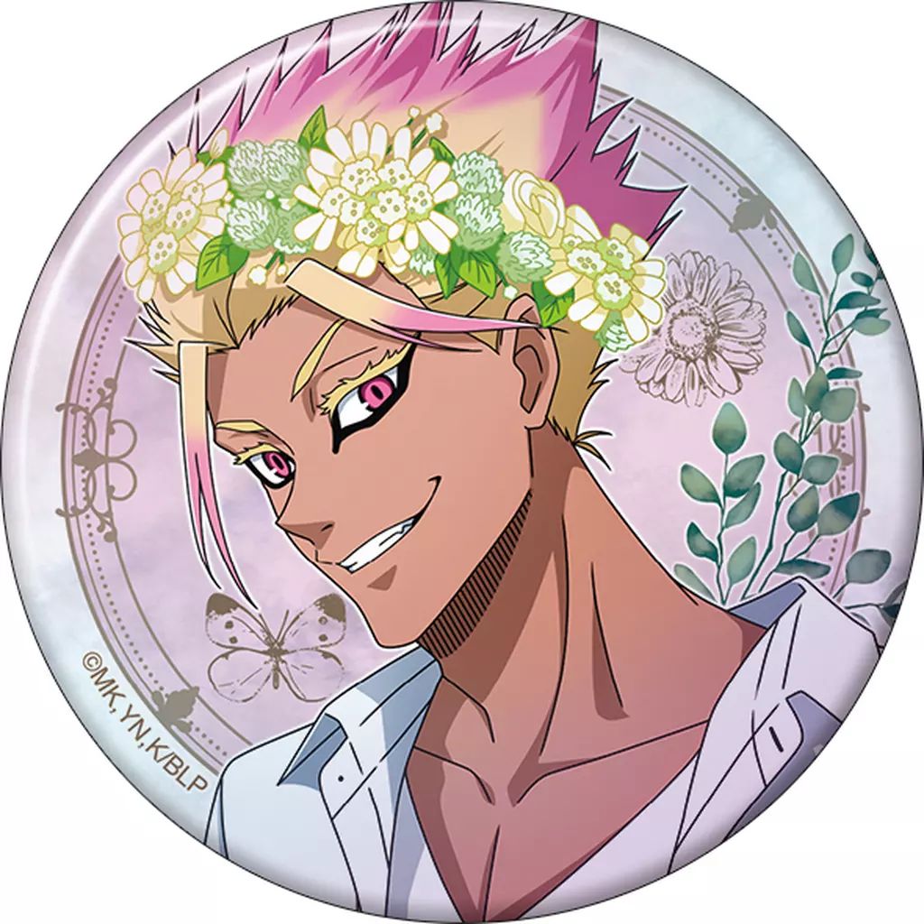 中古】バッジ・ビンズ 士道龍聖 ビッグホログラム缶バッジ 「ブルー