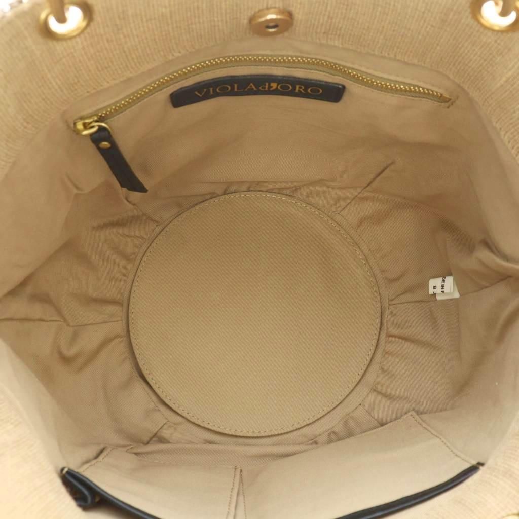 ヴィオラドーロ VIOLA d'ORO かごバッグ トート バンブーハンドル