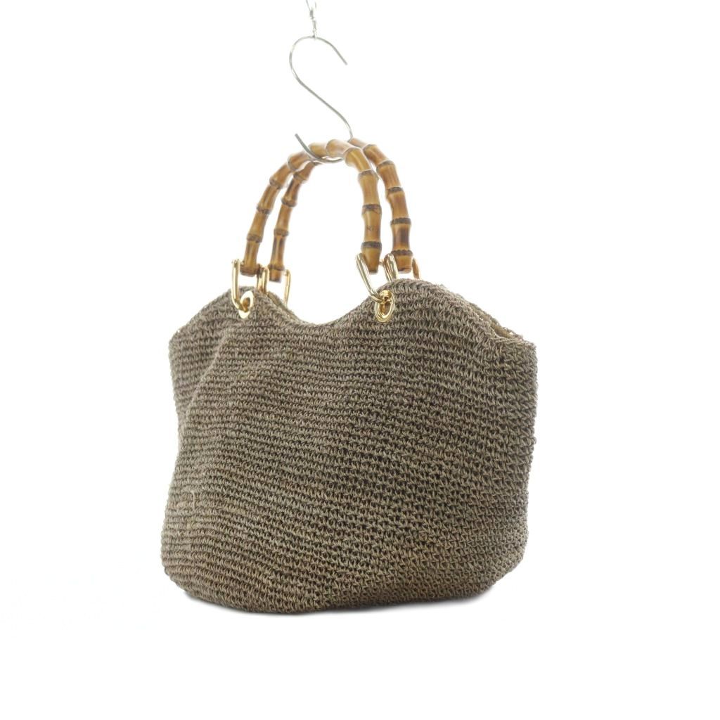 VIOLA d'ORO 23区ベージュ バンブーハンドルかごバッグ ヴィオラドーロ