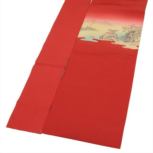 名古屋帯 正絹(SOLD OUT) 名古屋帯]塩瀬 新潟 十日町友禅 名門 秀美 謹製 葵文様 九寸帯 おびや