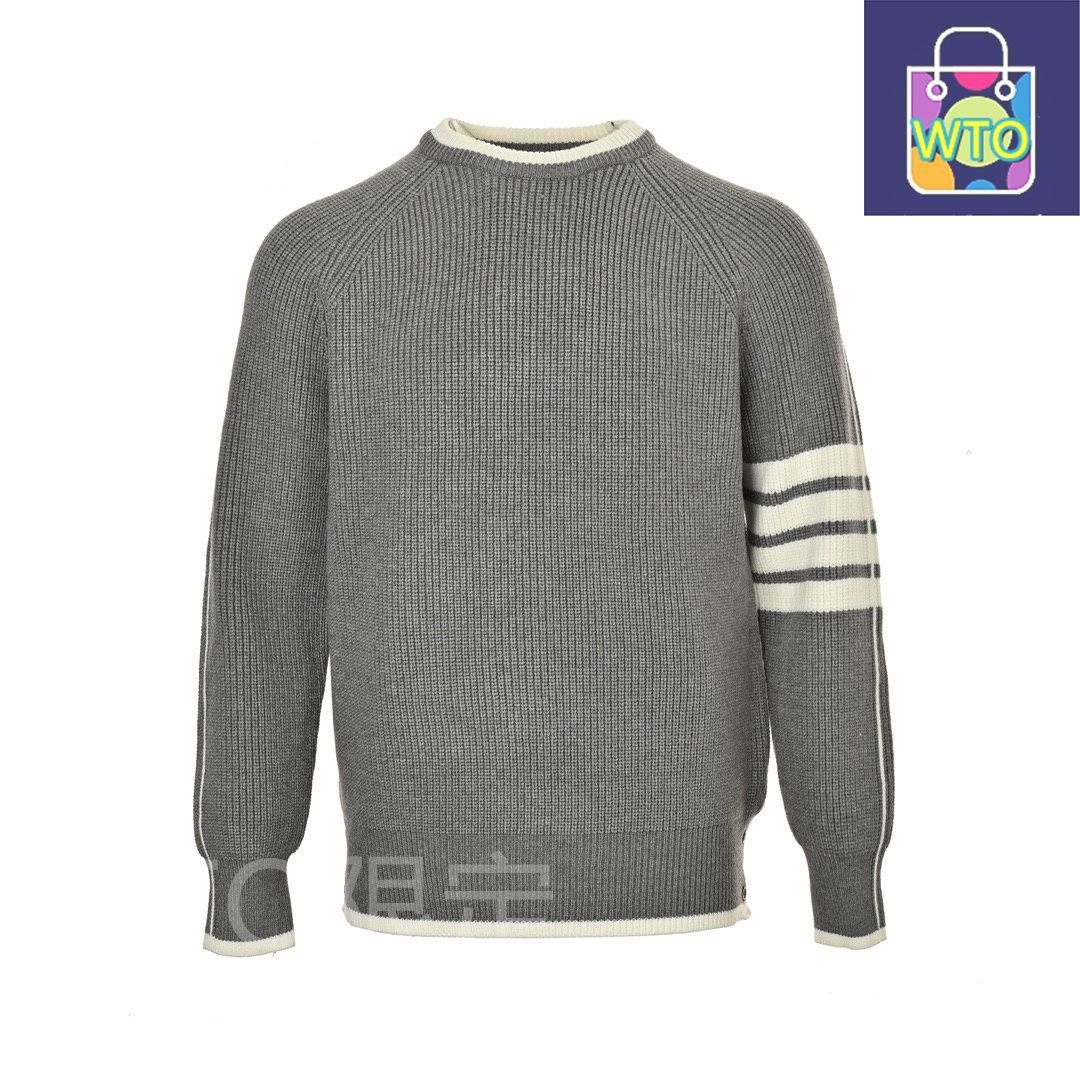 今日特価】Thom Browne トムブラウン 四本線カラーブロック丸首