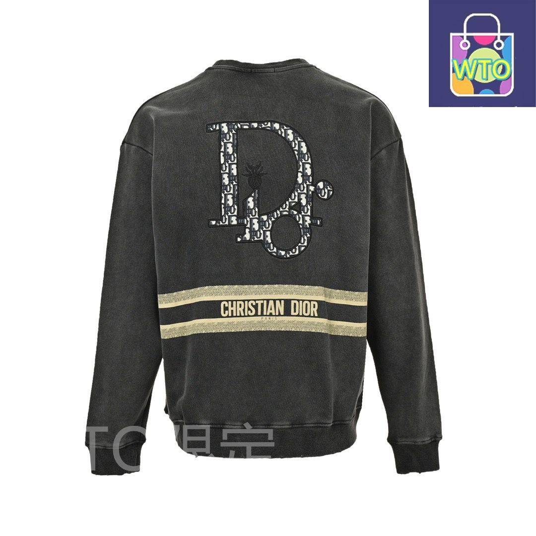 【希少XLサイズ】Dior ディオール☆刺繍ロゴ スウェット 入手困難 即完売品 DIOR(ディオール) Boddyクルーネックスウェット483J634A0912