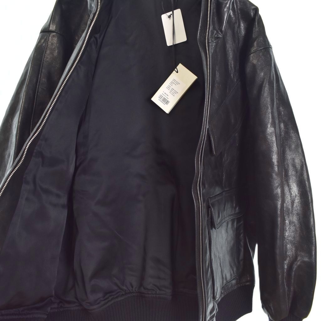 25AW AURALEE レザージャケット　ジップブルゾン オーラリー AURALEE 25AW LAMB LEATHER ZIP BLOUSON ラムレザー ジップ