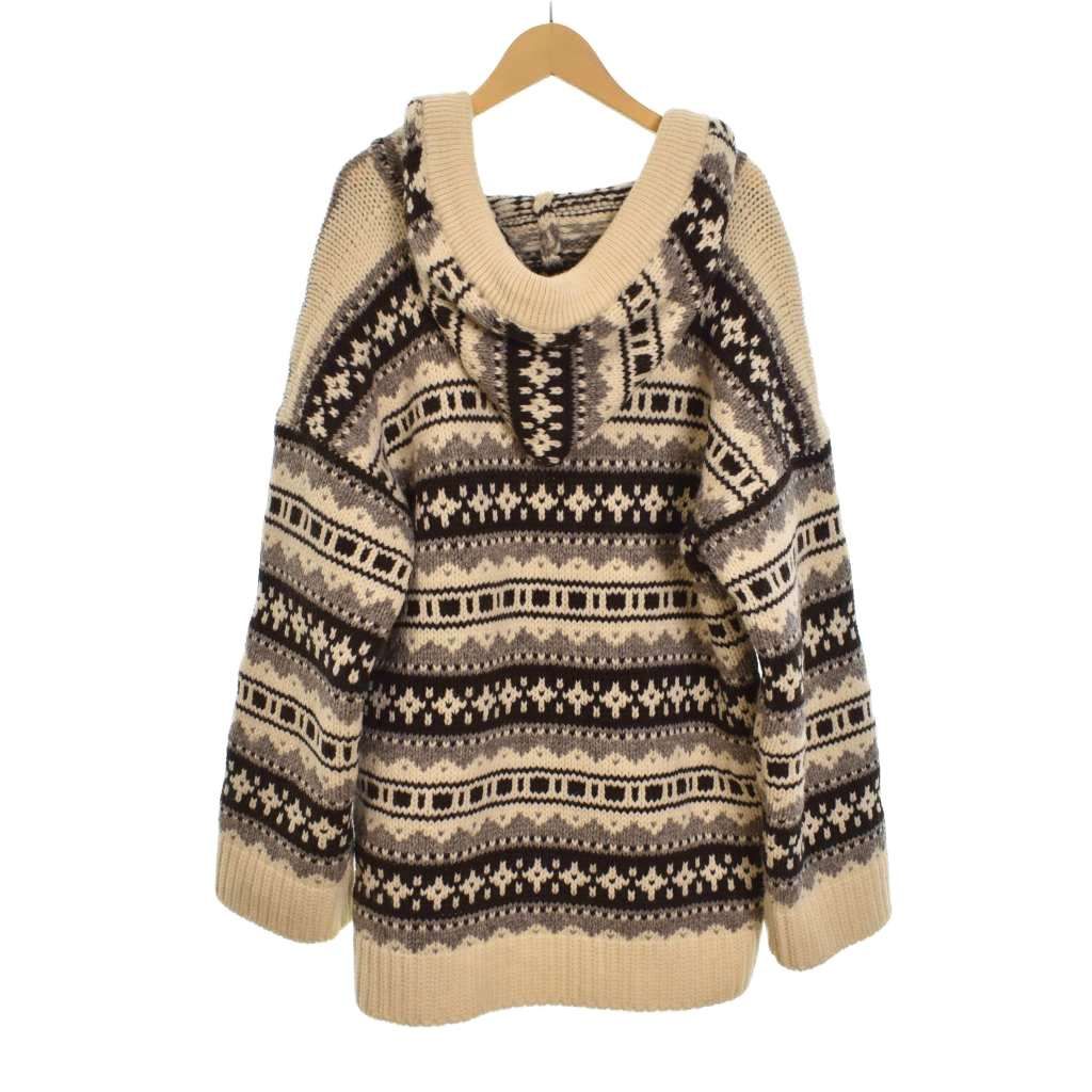 celine21AWオーバーサイズバハシェトランドジャカードニット メンズ XS セリーヌ CELINE 21AW Oversized Baja Pullover オーバーサイズ バハ