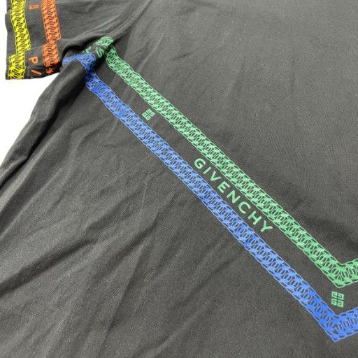 ジバンシィ GIVENCHY レインボーチェーン ロゴプリント Tシャツ