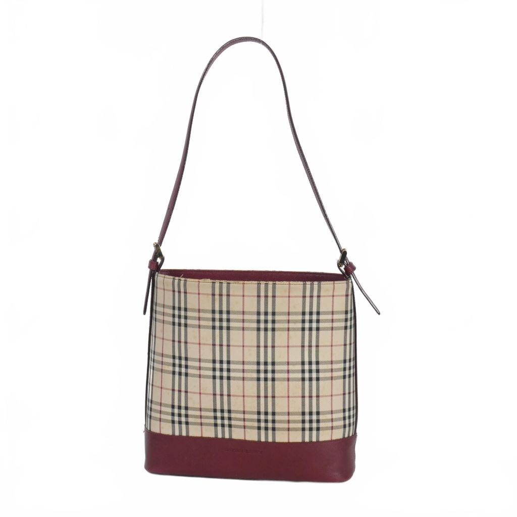 バーバリー BURBERRY ノバチェック ワンショルダーバッグ レザー
