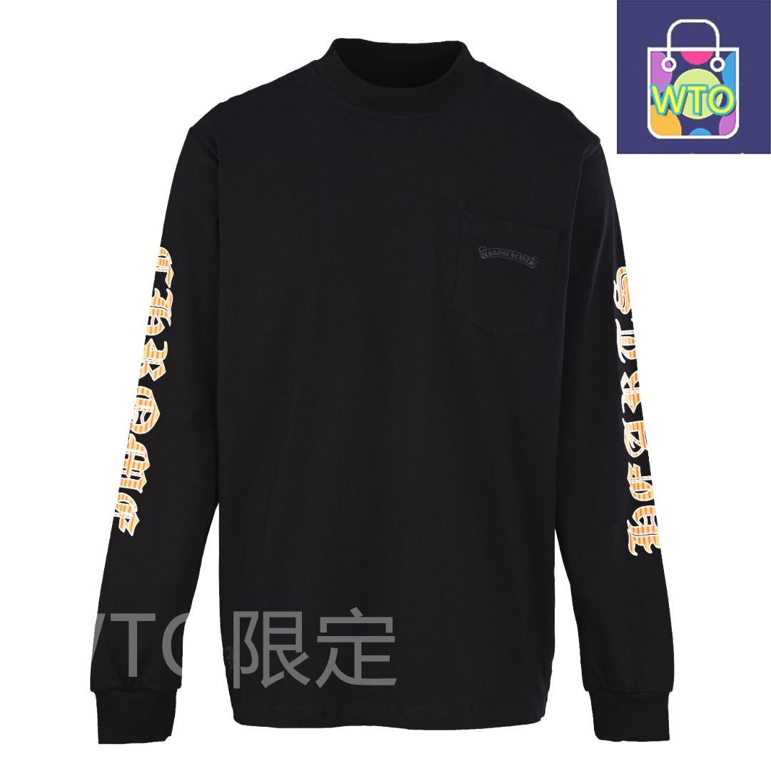 【新品】 Chrome Hearts マイアミ限定 長袖 Tシャツ 黒 M 今日特価】Chrome Hearts クロムハーツ マイアミコラボプリント長袖T