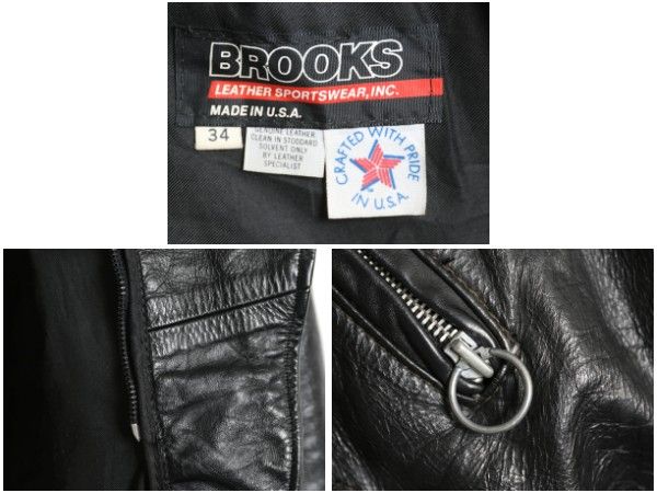 お得なクーポン配布中!】 80s 90s USA製 ブルックス 本革 レザー
