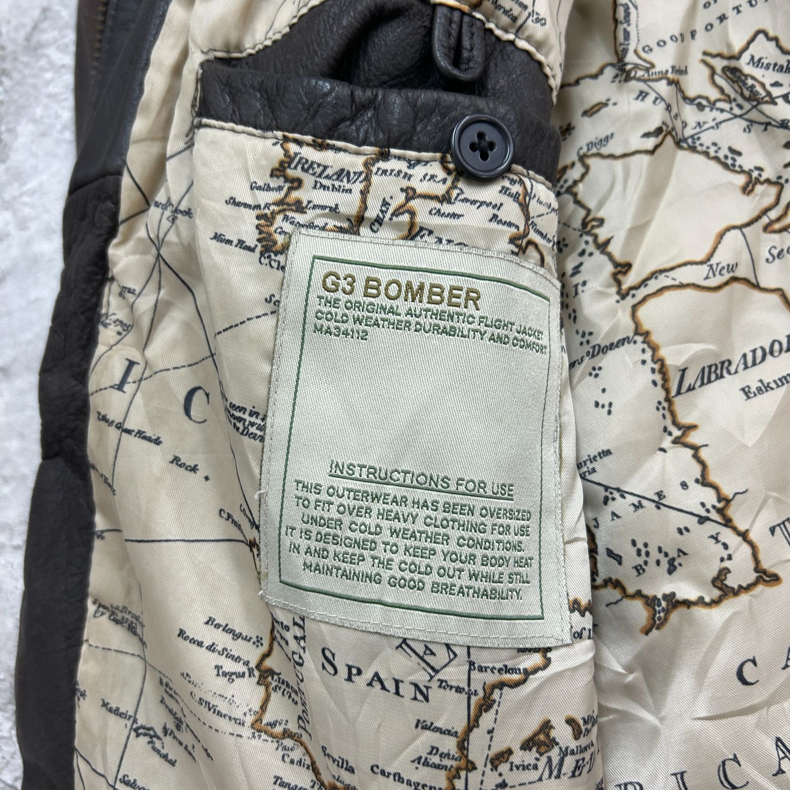 ロ*ク様 G-III 　レザージャケット　A-2　古着　ブラウン　茶色　L G-III レザージャケット フライトジャケット A-2 古着 ブラウン 茶色 L