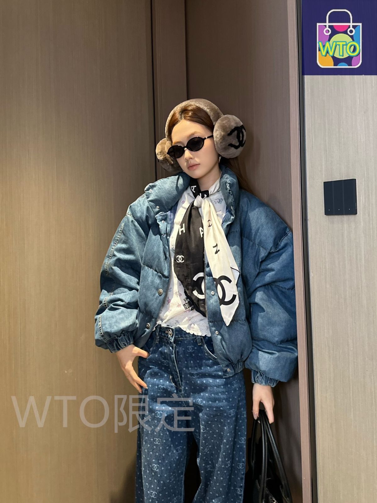 今日特価】Chanel シャネル スキーシリーズ 日本製デニムダウン