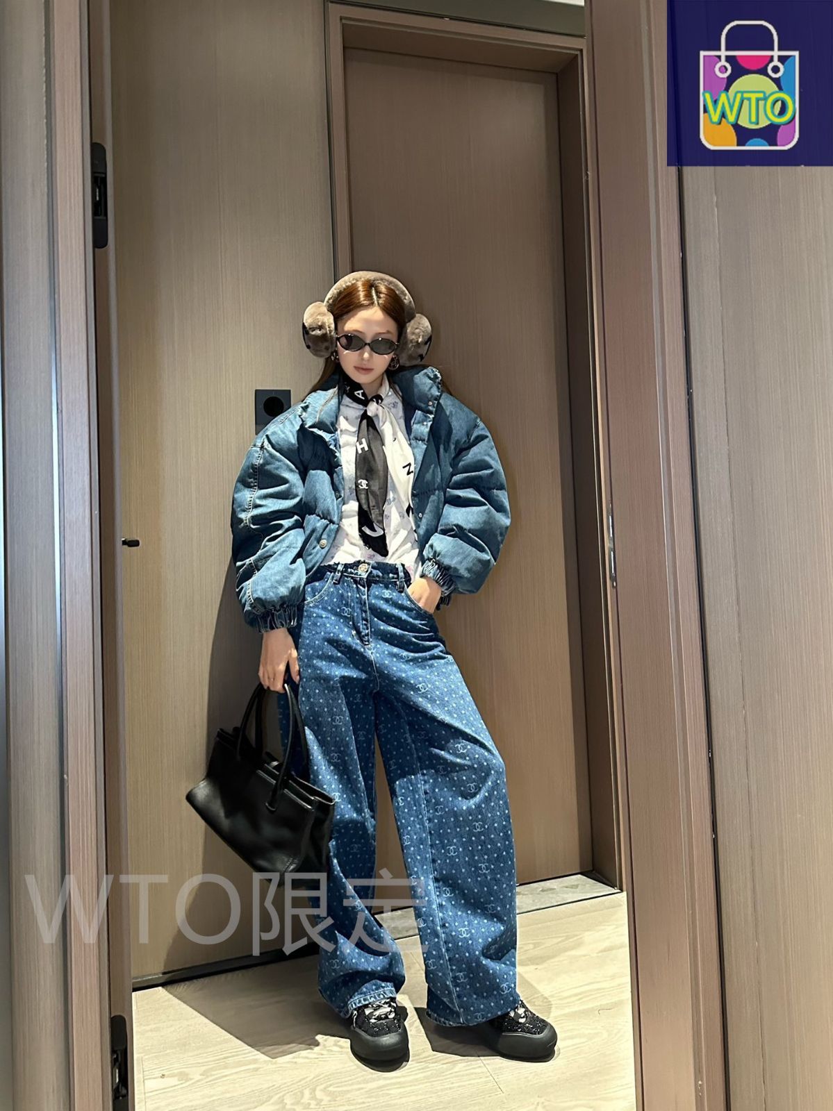 今日特価】Chanel シャネル スキーシリーズ 日本製デニムダウン