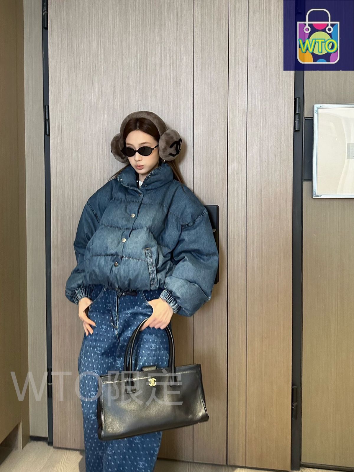 今日特価】Chanel シャネル スキーシリーズ 日本製デニムダウン