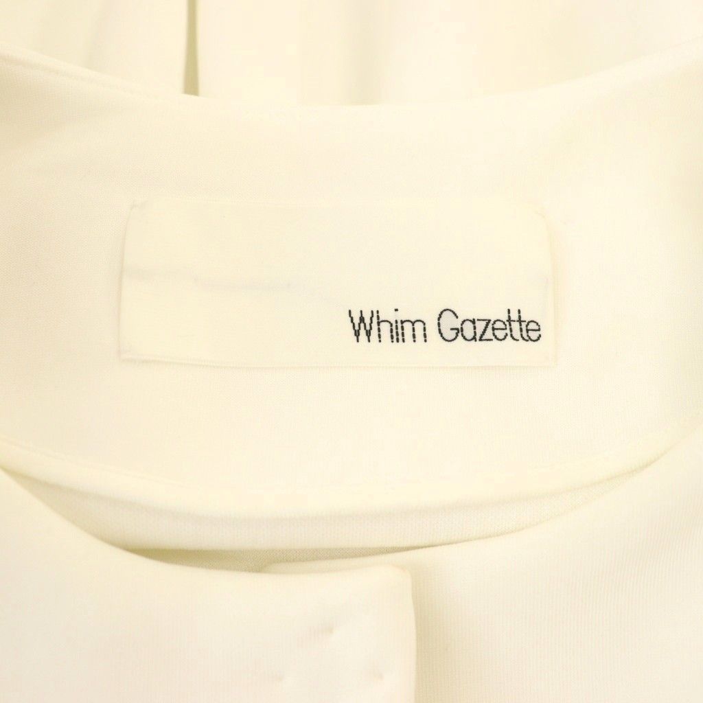 ウィムガゼット Whim Gazette 24SS ペプラムダンボールジレ ベスト F