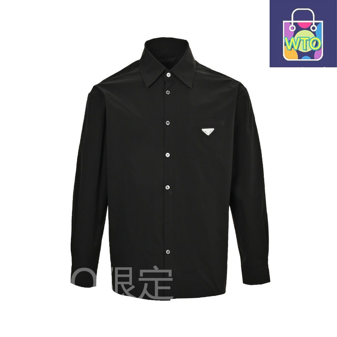 今日特価】Prada プラダ クラシックポケット三角ロゴシャツシリーズ 70