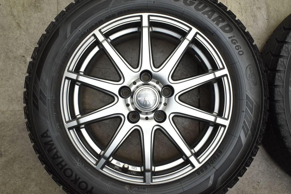 バリ溝】TIRO 16in 6.5J +40 PCD114.3 ヨコハマ アイスガードiG60 205