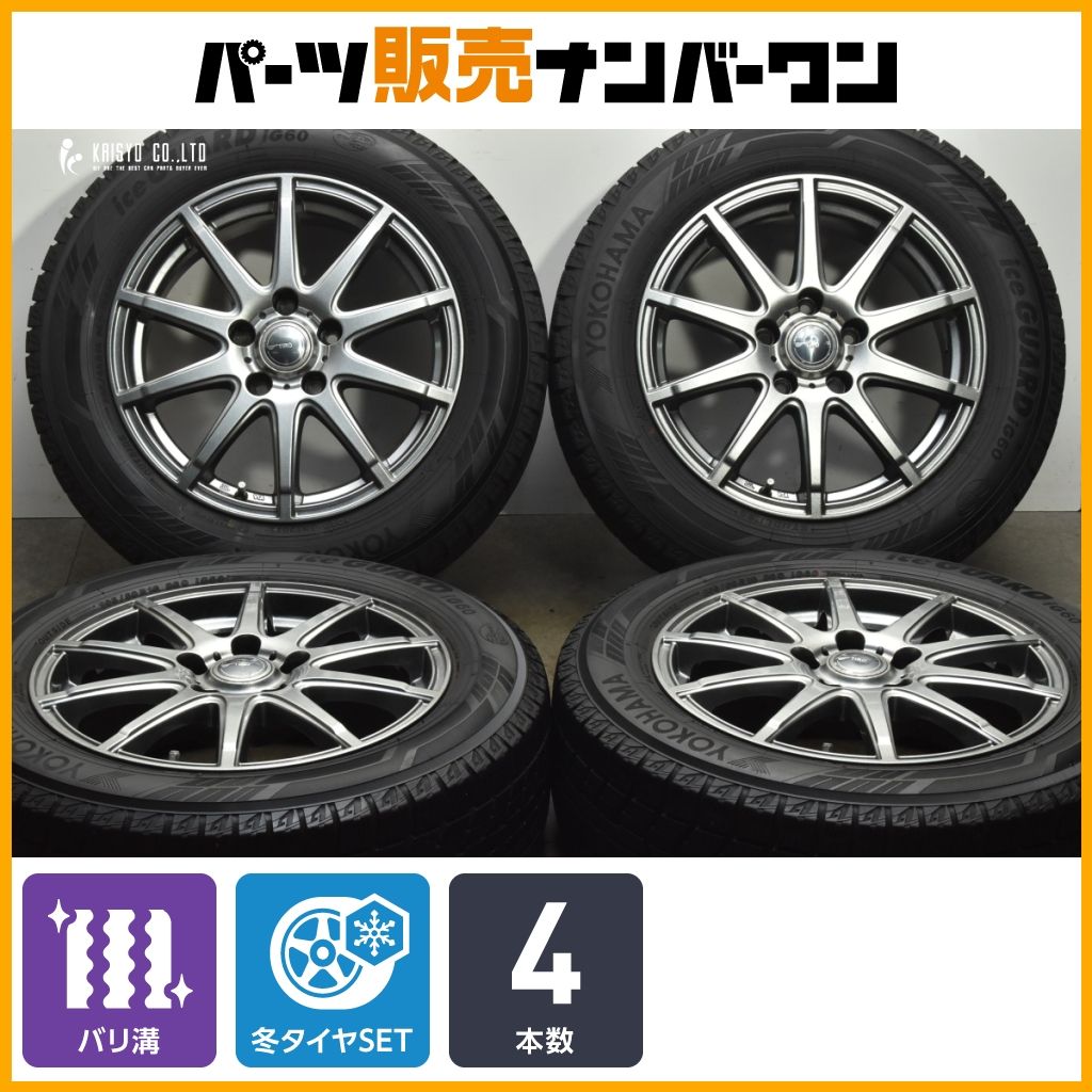 バリ溝】TIRO 16in 6.5J +40 PCD114.3 ヨコハマ アイスガードiG60 205