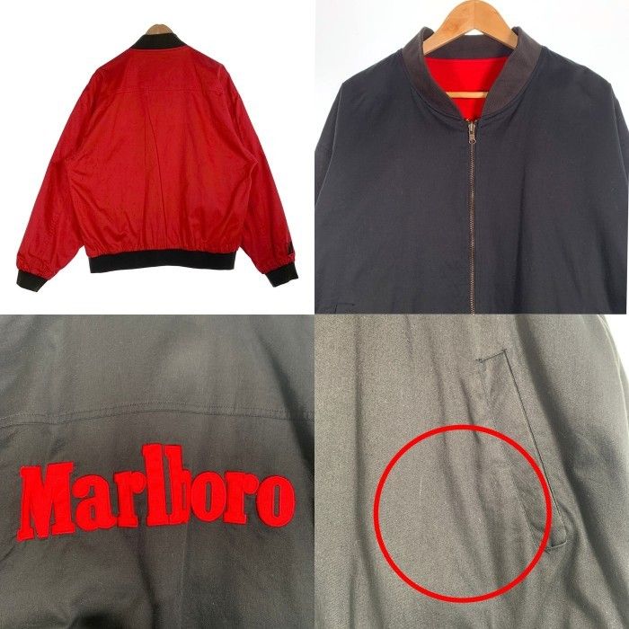 Marlboro ジャケット リバーシブル ブラック/レッド 90's Marlboro