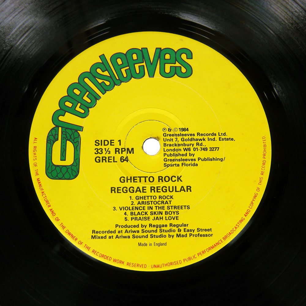UK盤 REGGAE REGULAR/GHETTO ROCK/GREENSLEEVES GREL64 LP - メルカリ