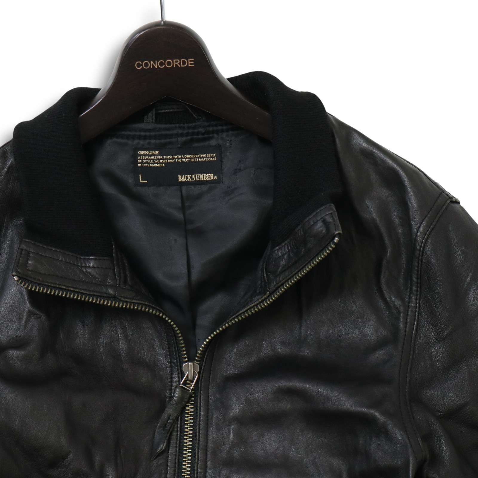 BACK NUMBER バックナンバー ライトオン 秋冬 羊革☆ ラム レザー