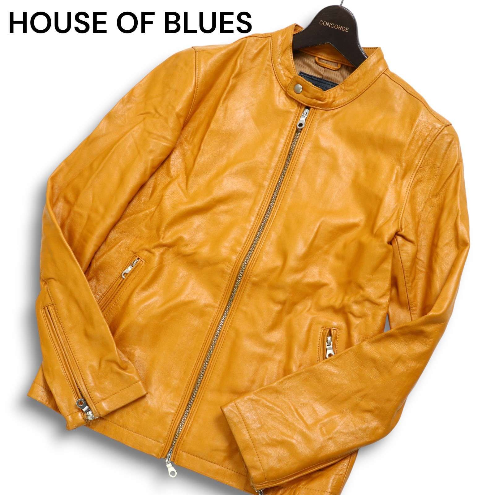 HOUSE OF BLUES ハウスオブブルース 秋冬 羊革☆ ラム レザー シングル 