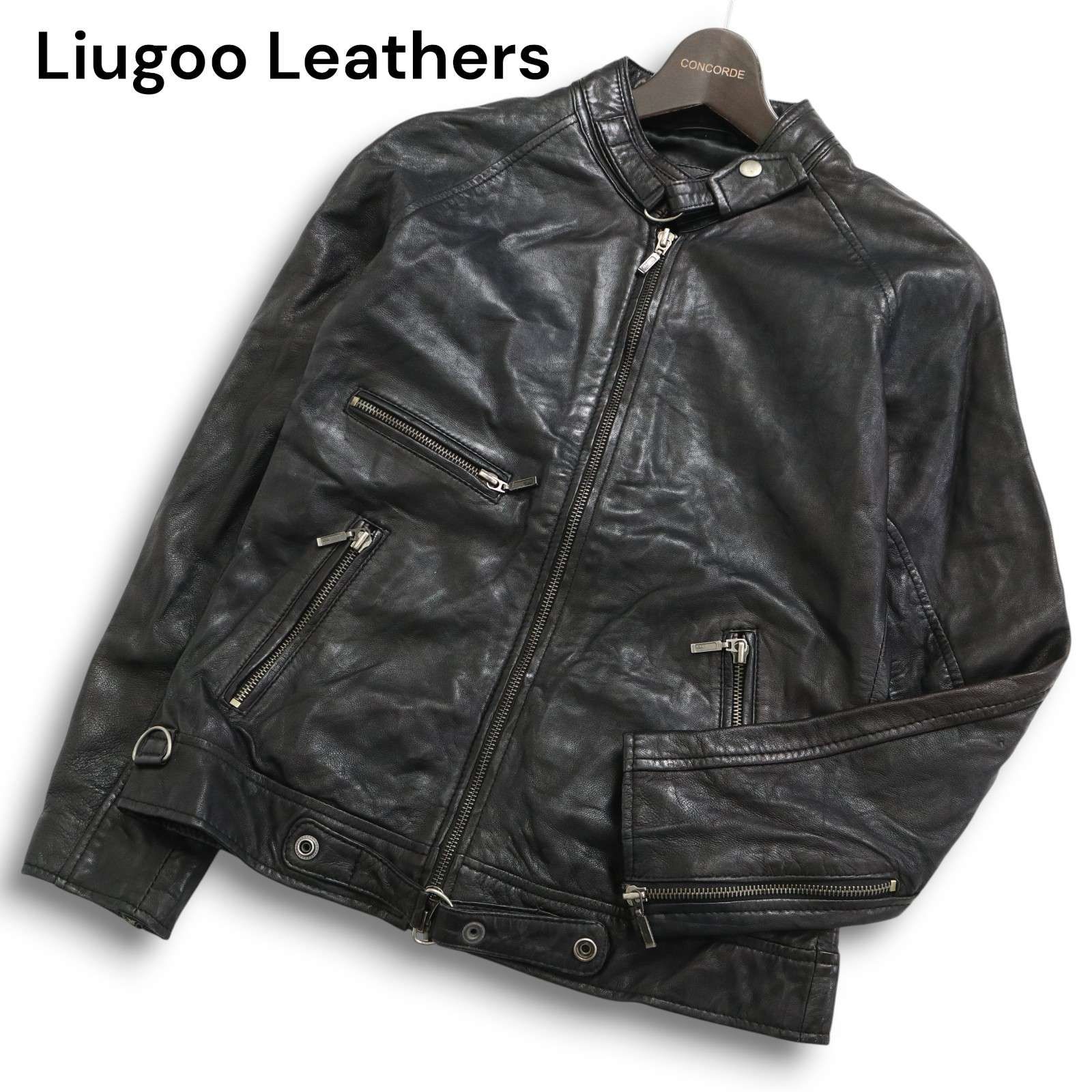 Liugoo Leathers リューグーレザーズ 秋冬 羊革☆ ラム レザー