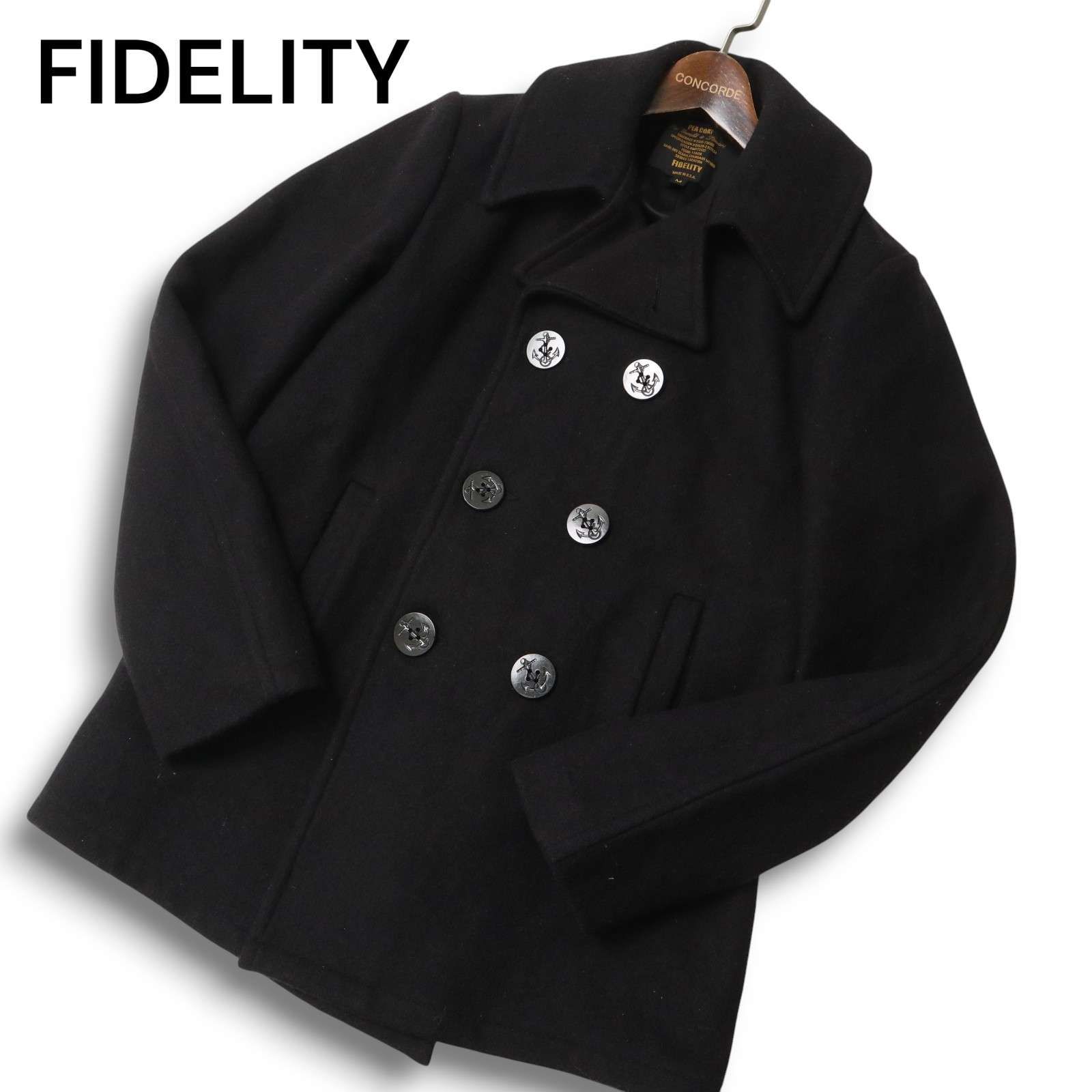 USA製☆ FIDELITY フィデリティ 秋冬☆ メルトン ウール Pコート