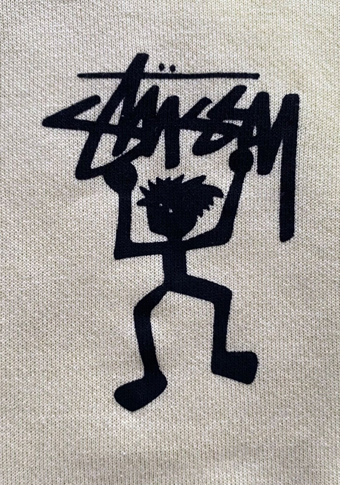 良品 OLD STUSSY 90s 白タグ USA製 XL イエロー シャドーマン