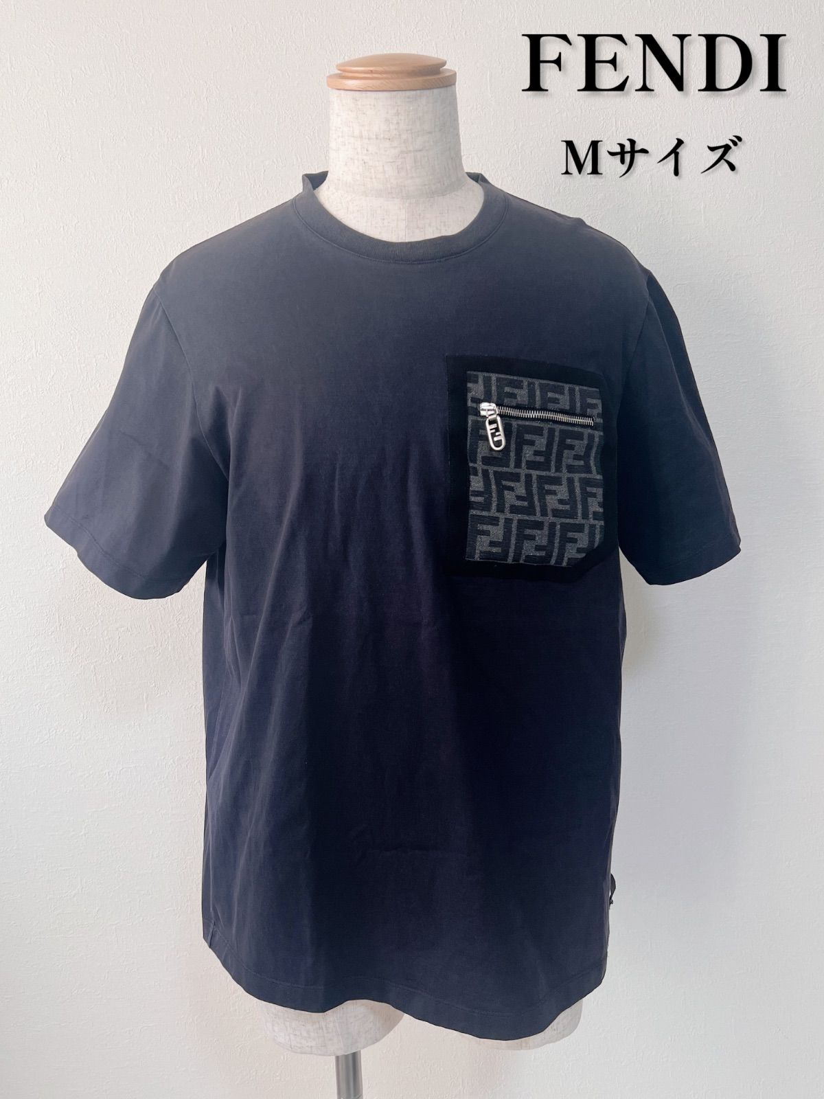 FENDI ズッカ柄Tシャツ Mサイズ　FY1257 APM4 楽天市場】フェンディ FENDI クルーネックTシャツ メンズ fy1257 apm4