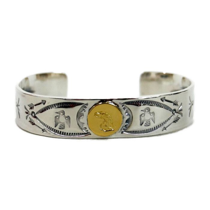 LARRY SMITH ラリースミス 国内正規 18K EAGLE HEAD STAMPED BRACELET