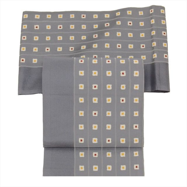 縞模様　全通柄　九寸名古屋帯 縞模様 全通柄 九寸名古屋帯