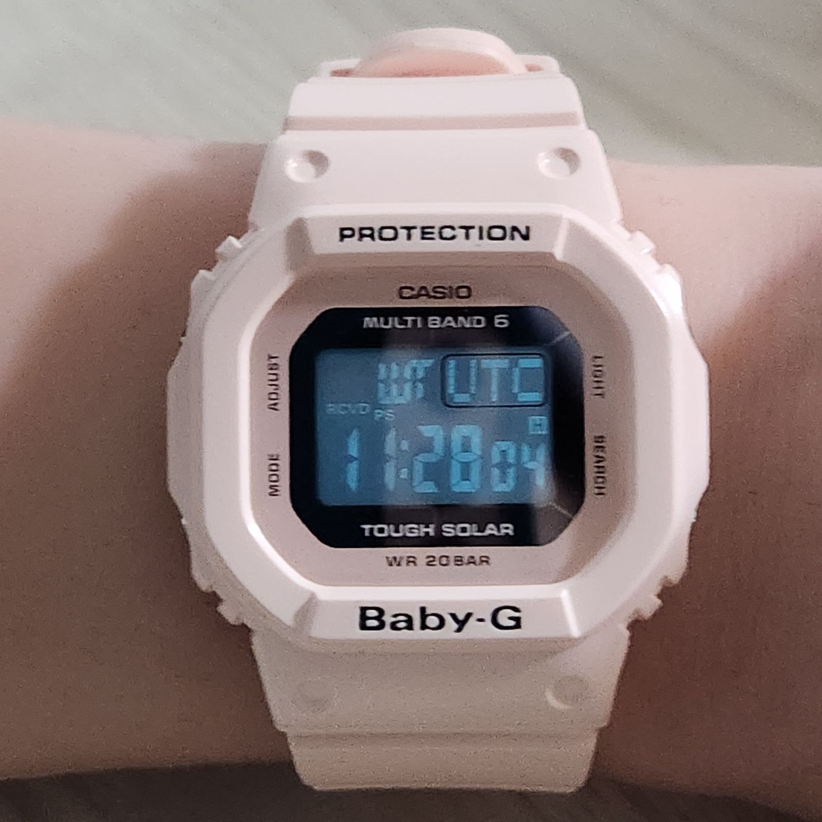 極美品CASIO カシオ Baby-G ホワイト ピンク BA‐130 - BABY-G ベビーG 