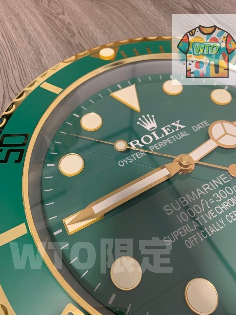 ロレックス ROLEX 掛け時計 サブマリーナグリーン-WTO輸入 - メルカリ