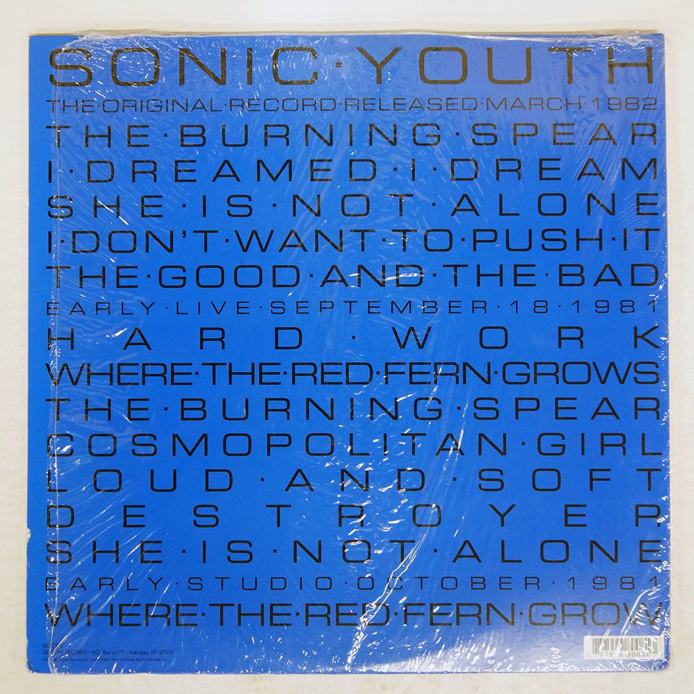US盤 SONIC YOUTH/SONIC YOUTH/GOOFIN' GOO08 LP 【公式通販】