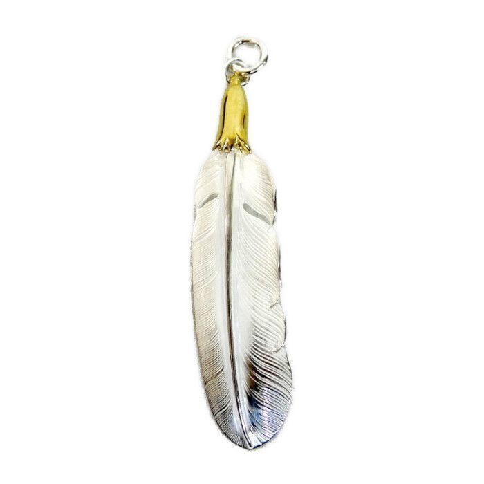 LARRY SMITH ラリースミス 国内正規 EAGLE HEAD FEATHER PENDANT No.41