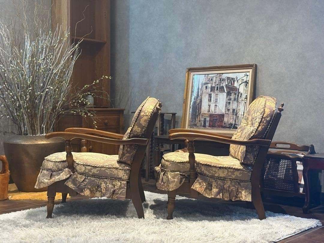 飛騨産業 キツツキ アームチェア アームソファ オットマン