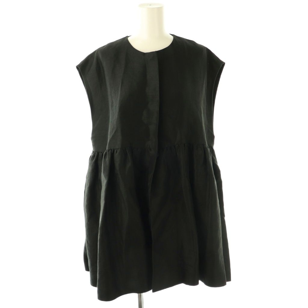 BEARDSLEY　ビアズリー　LIVETARTペプラムギャザージレ　ベスト BEARDSLEY（ビアズリー）の「《LIVETART》ペプラムギャザージレ